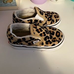 Toddler size 5 leopard Vans